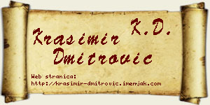 Krasimir Dmitrović vizit kartica